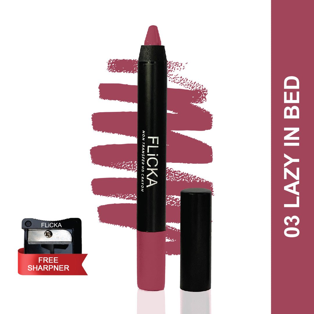 Flicka Cosmetics 03LazyInBed - Lasting Lipsence Crayon Lipstick