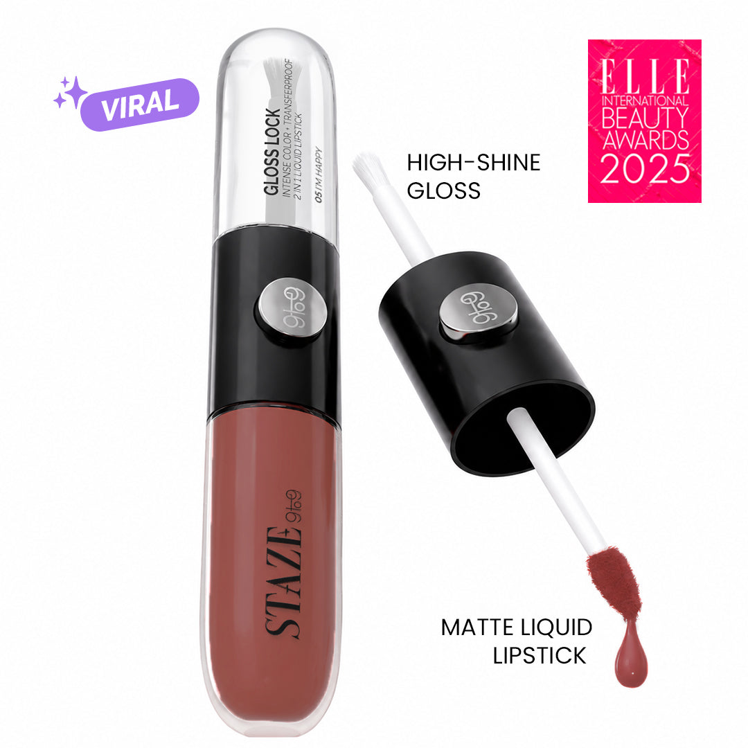 Staze Gloss Lock 2-in-1 Liquid Lipstick