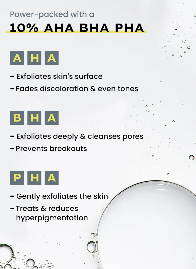 Hyphen Resurfacing 10% Aha Bha Pha Exfoliator