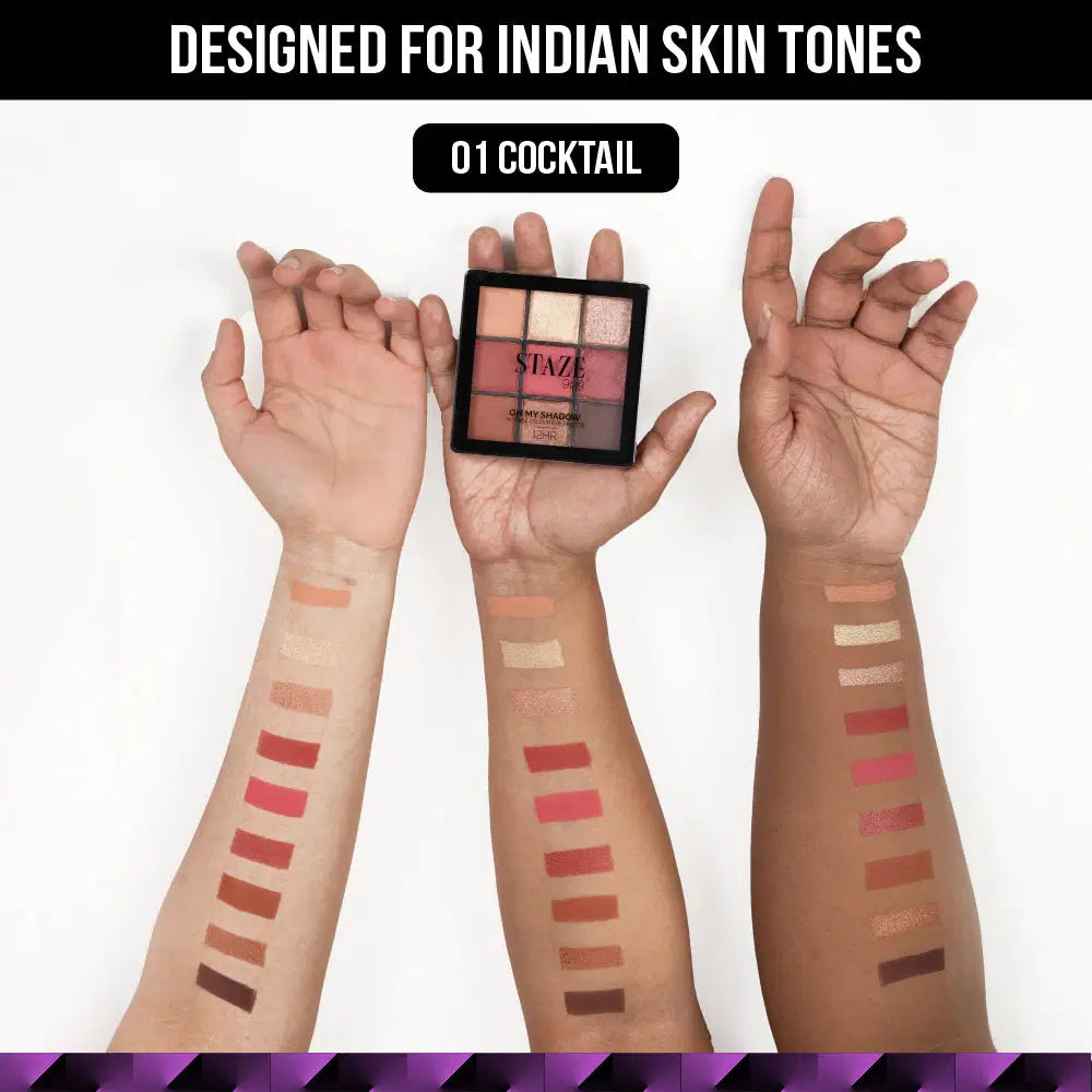 Staze Oh My Shadow Intense Color Eye Palette - 01 Cocktail