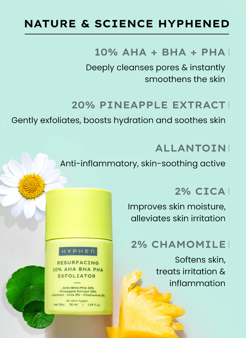 Hyphen Resurfacing 10% Aha Bha Pha Exfoliator