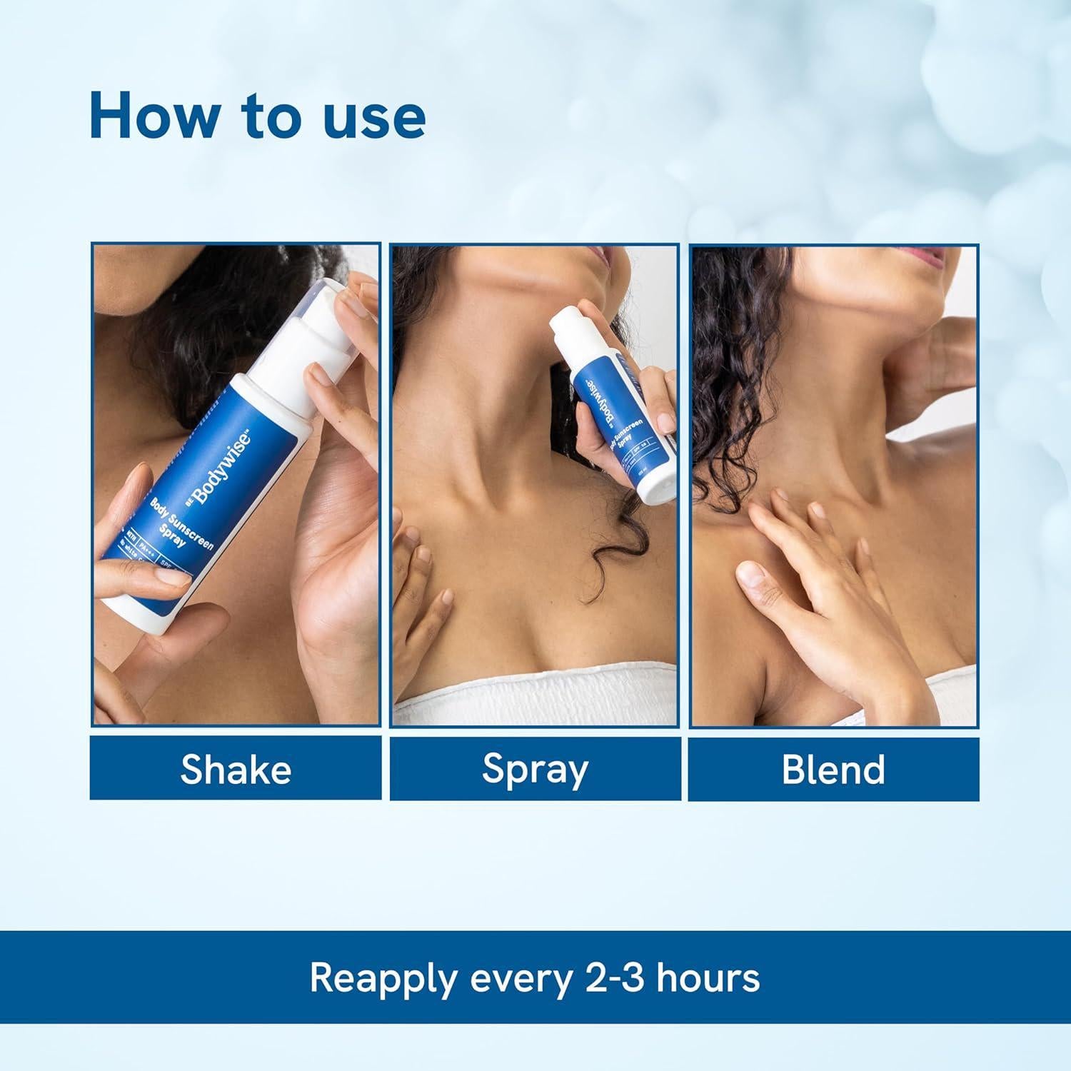 Be Bodywise Body Sunscreen Spray with SPF 50