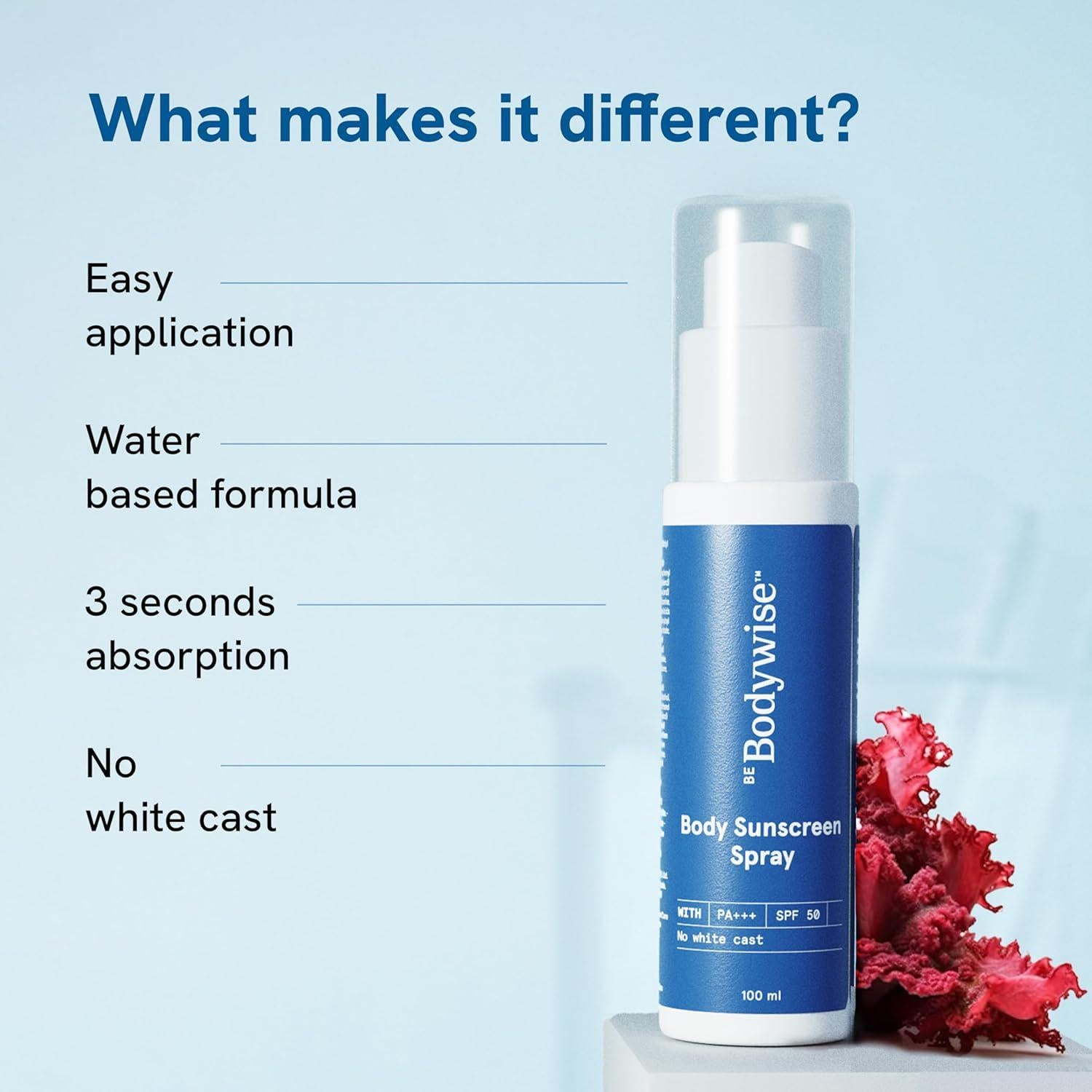 Be Bodywise Body Sunscreen Spray with SPF 50