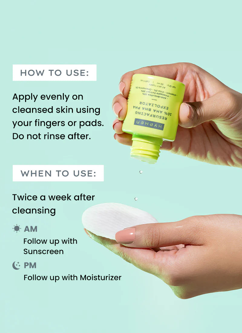 Hyphen Resurfacing 10% Aha Bha Pha Exfoliator