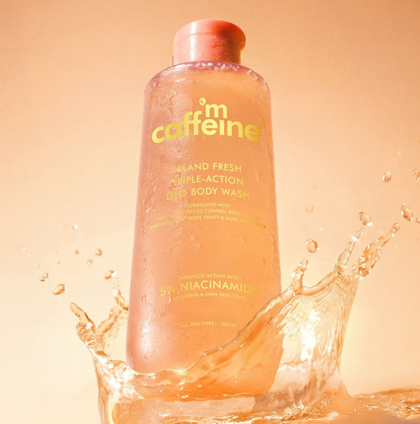 mCaffeine Island Fresh Triple Action Deo Body Wash - 250ml