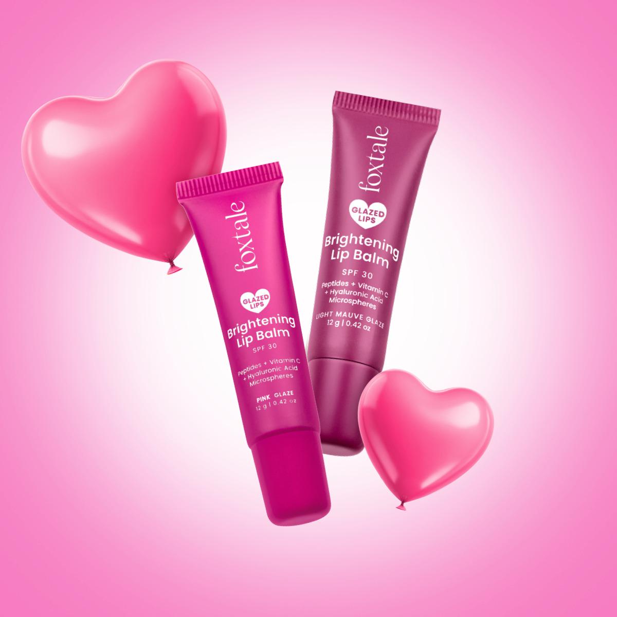 Foxtale Brightening Lip Balm - Kit of 2 (Pink + Light Mauve Glaze)