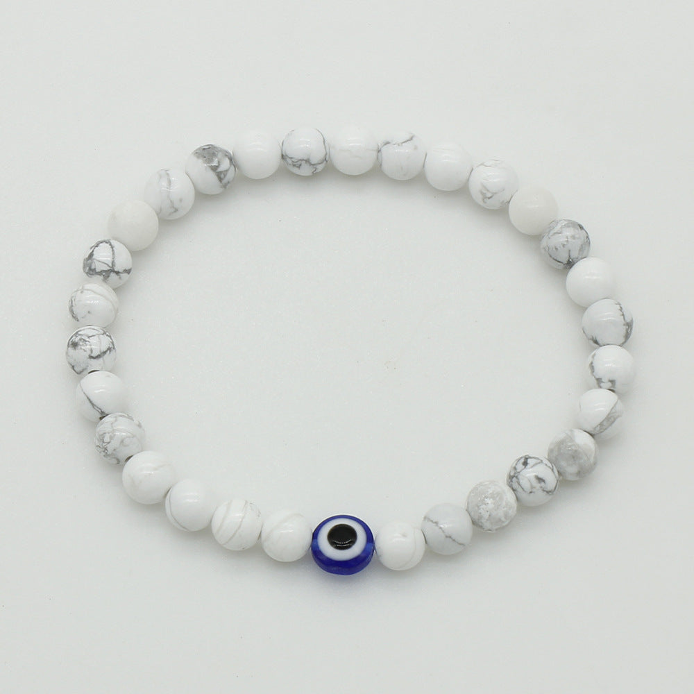 Salty Protective Evil Eye Natural Stone Band