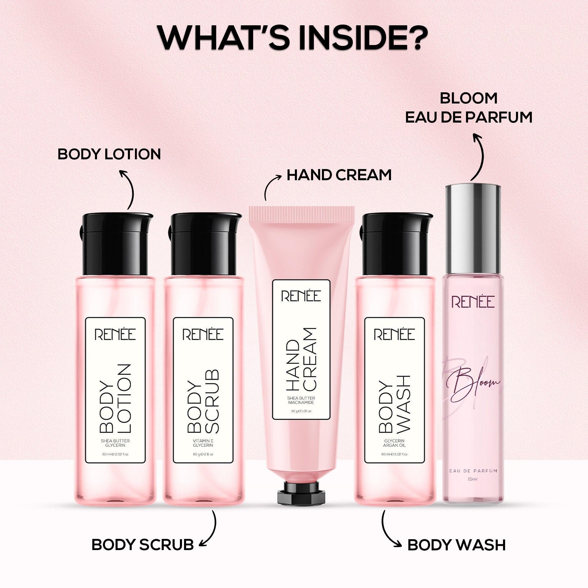 Renee Bath & Body Care Set - Bloom 5 Pcs