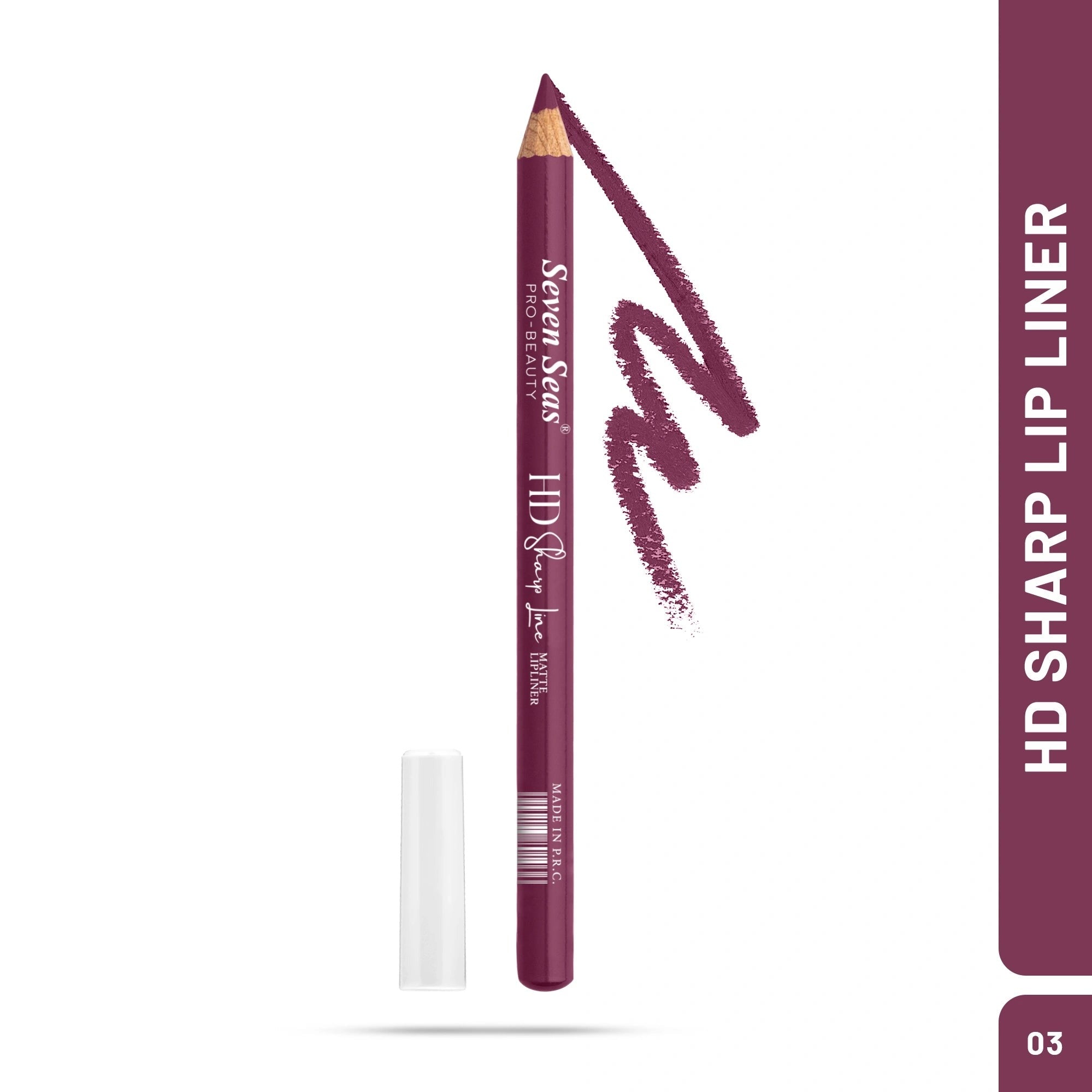 Seven Seas LS-158-03 Plum HD Sharp Line Matte Lip Liner