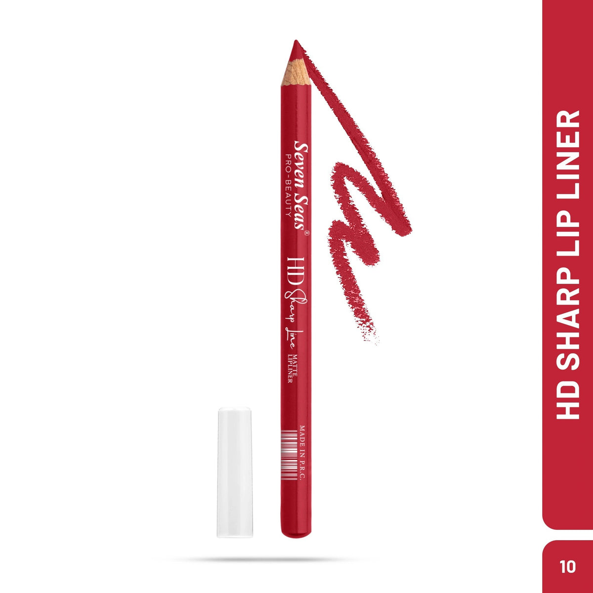 Seven Seas LS-158-10 Red Matte HD Sharp Line Matte Lip Liner