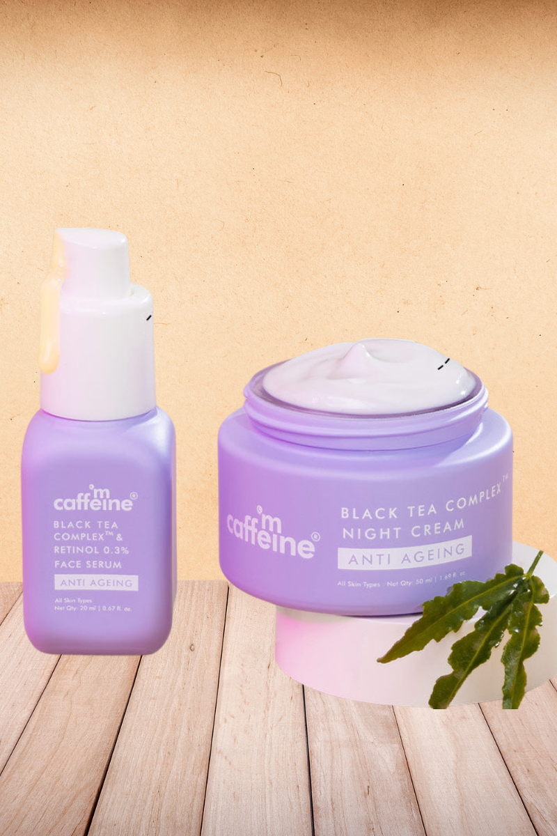 mCaffeine Anti-Ageing Routine - Powered by 0.3% Retinol & Black Tea Complex
