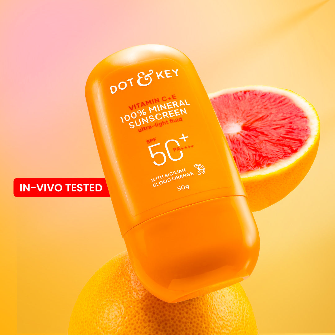 Dot & Key Vitamin C + E 100% Mineral Sunscreen IN-VIVO tested SPF 50+, PA++++ - 50g