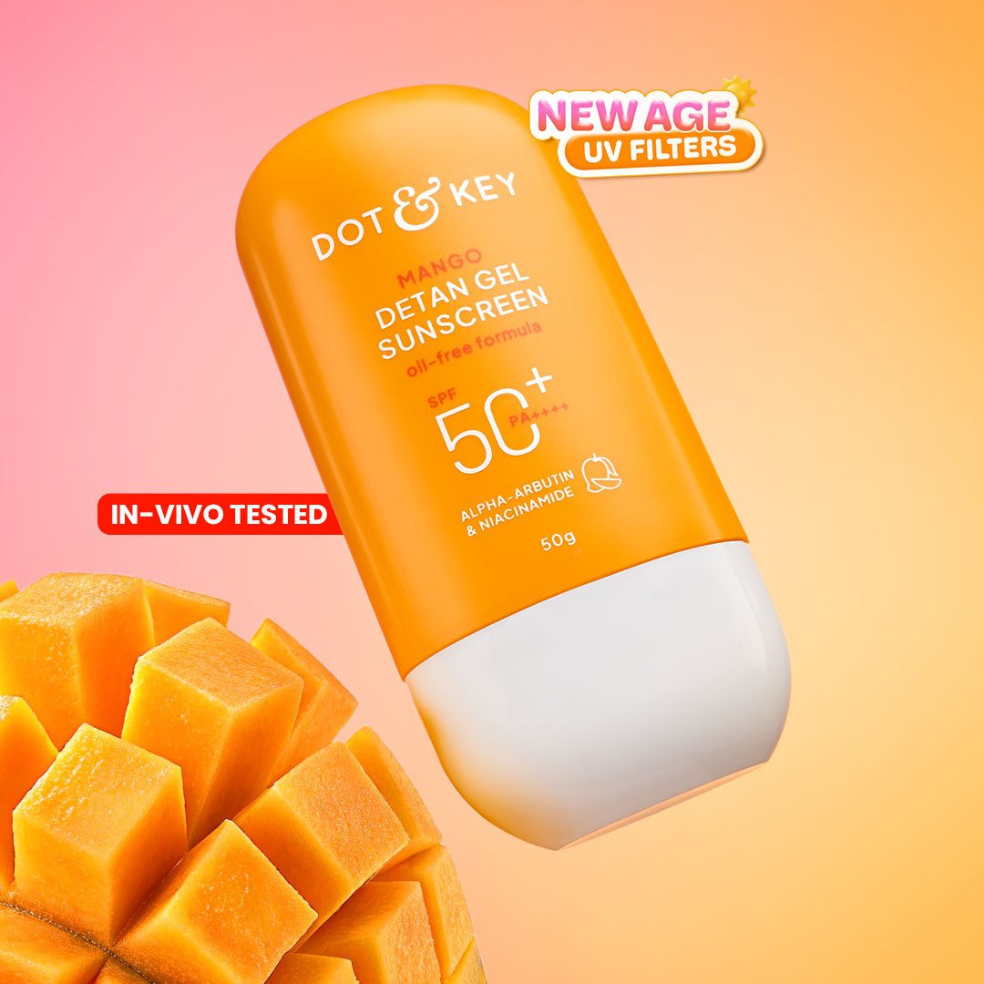 Dot & Key Mango Detan Gel Sunscreen (Oil Free) SPF 50+ PA+++