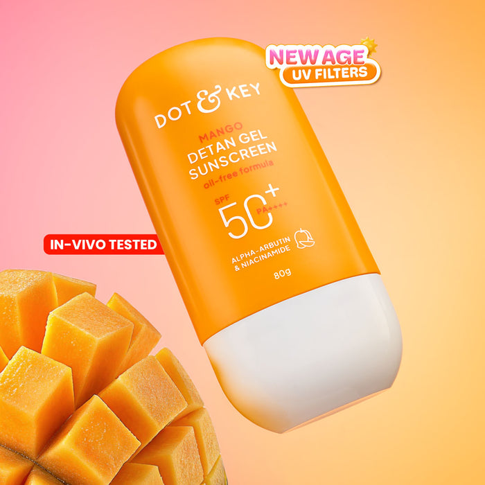 Dot & Key Mango Detan Gel Sunscreen (Oil Free) SPF 50+ PA+++