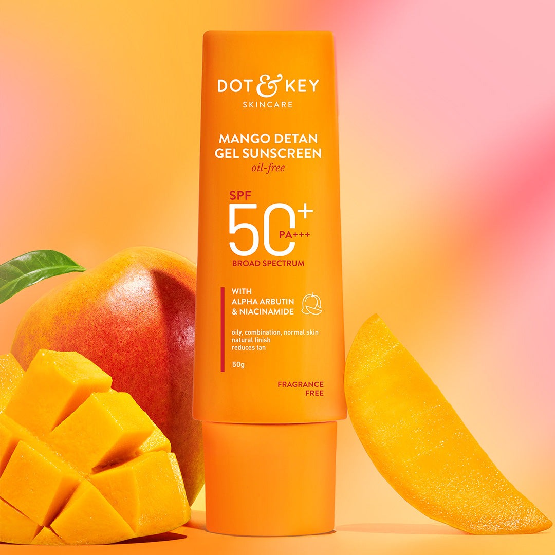 Dot & Key Mango + Detan Gel Sunscreen (Oil Free), SPF 50+ PA+++