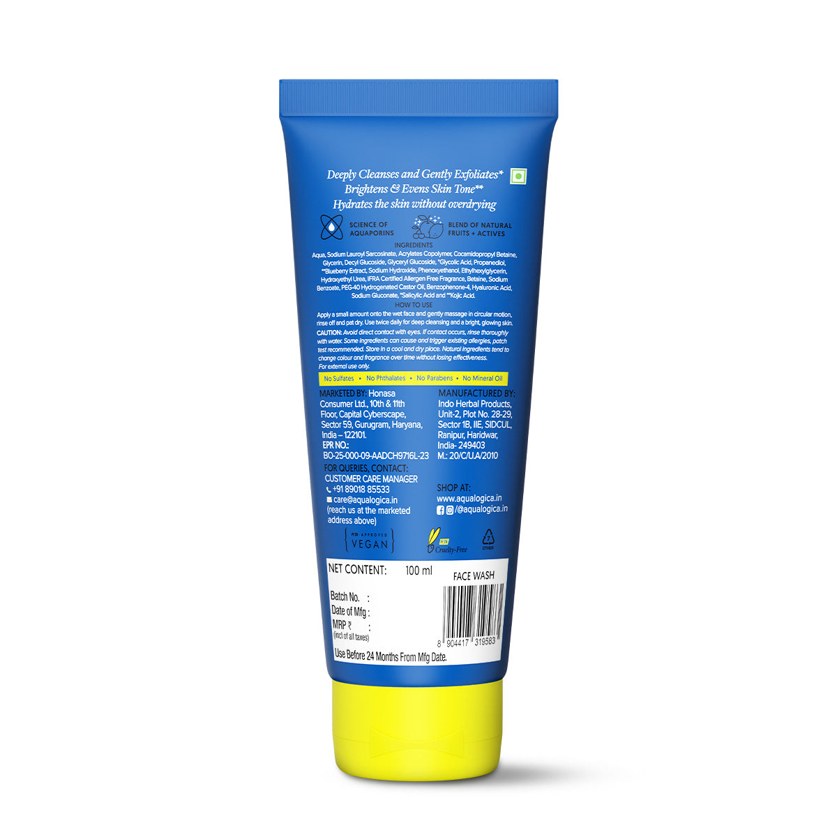 Aqualogica Bright+ Smoothie Face Wash - 100ml