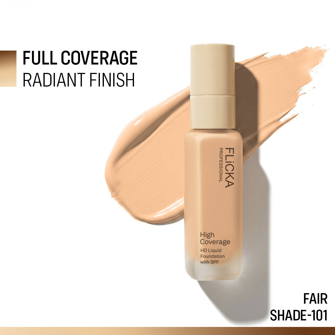 Flicka Cosmetics High Coverage Hd Liquid Foundation