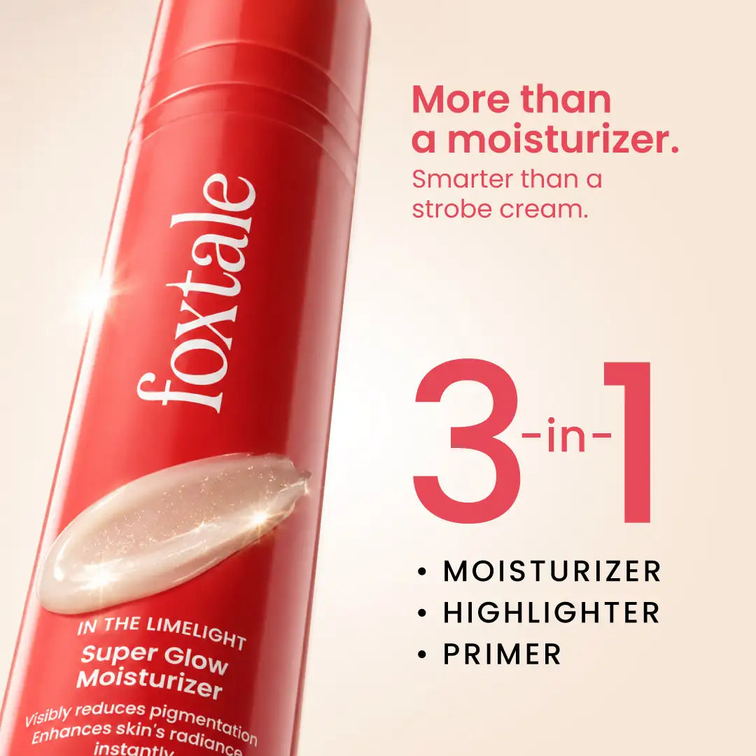 Foxtale Super Glow Moisturizer with Vitamin C + Super Glow Face Wash - 100ml (combo)