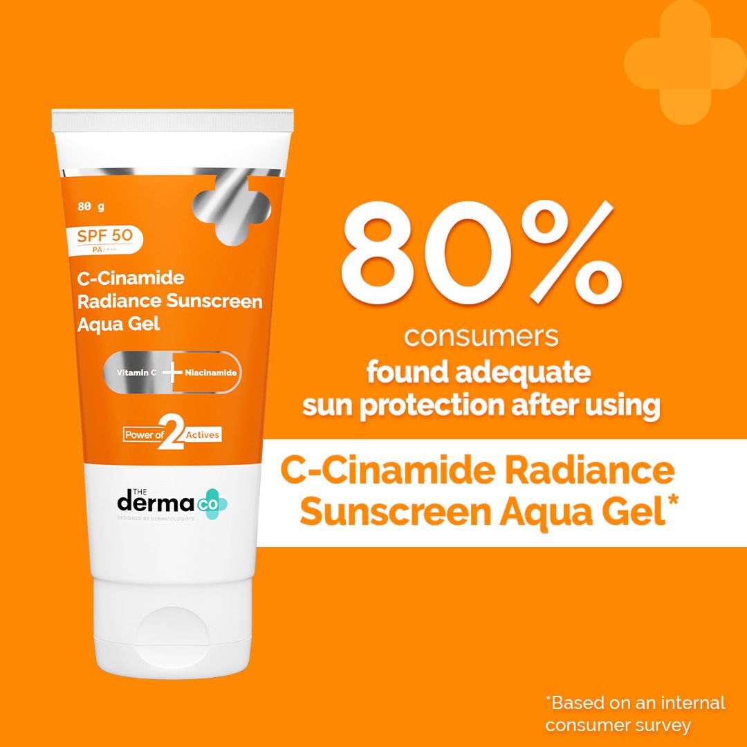 Derma Co C-Cinamide Radiance Sunscreen Aqua Gel SPF 50 PA++++