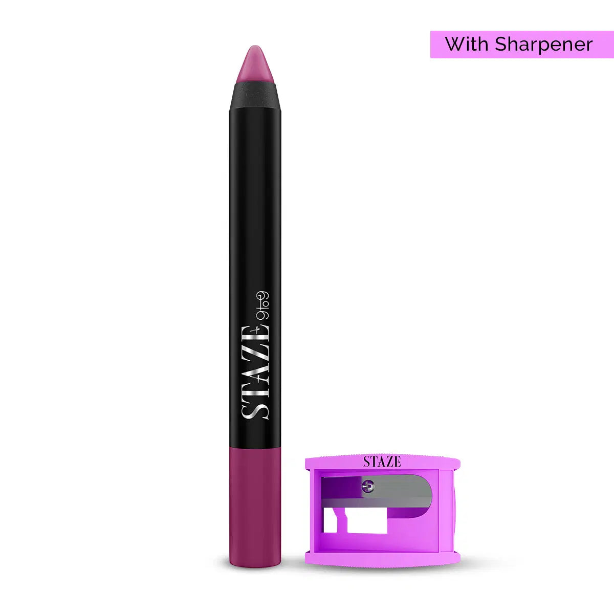 Staze Pout On Lip Crayon 01 Nude Whisper with Sharpener