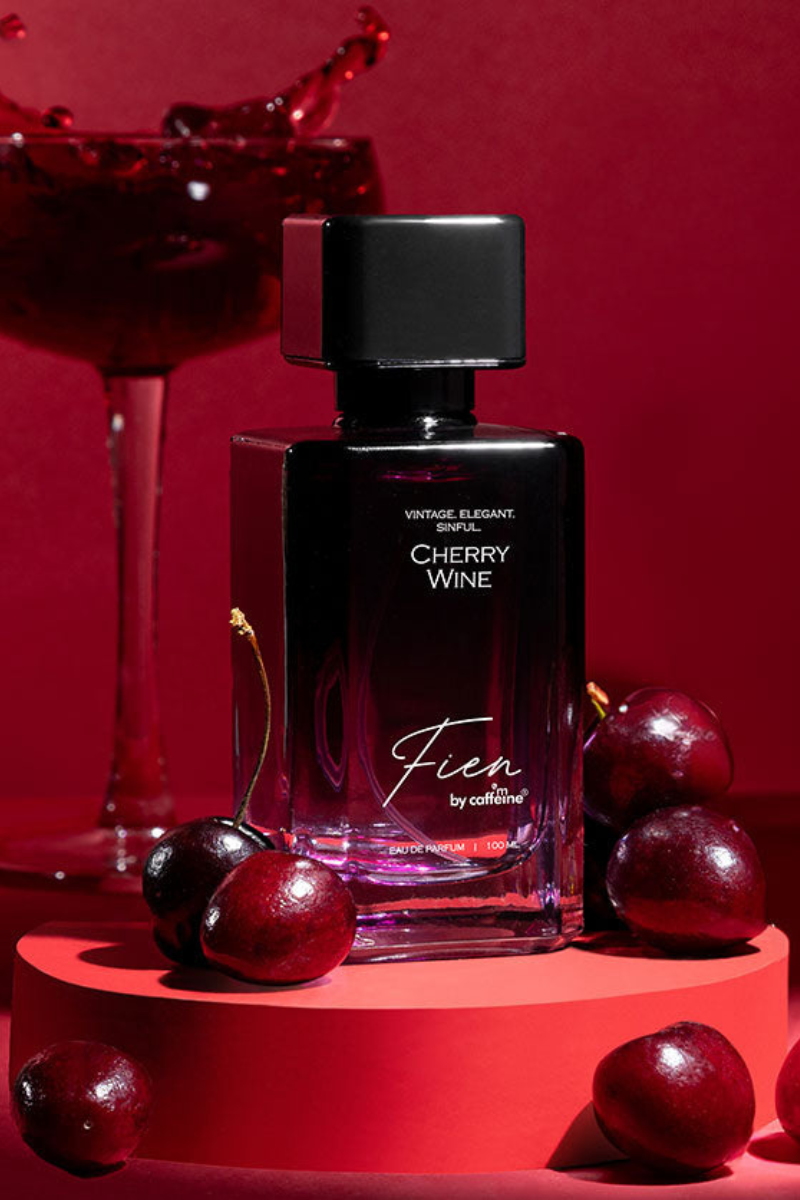 mCaffeine Fien Cherry Wine Perfume for Women - Citrus Sweet