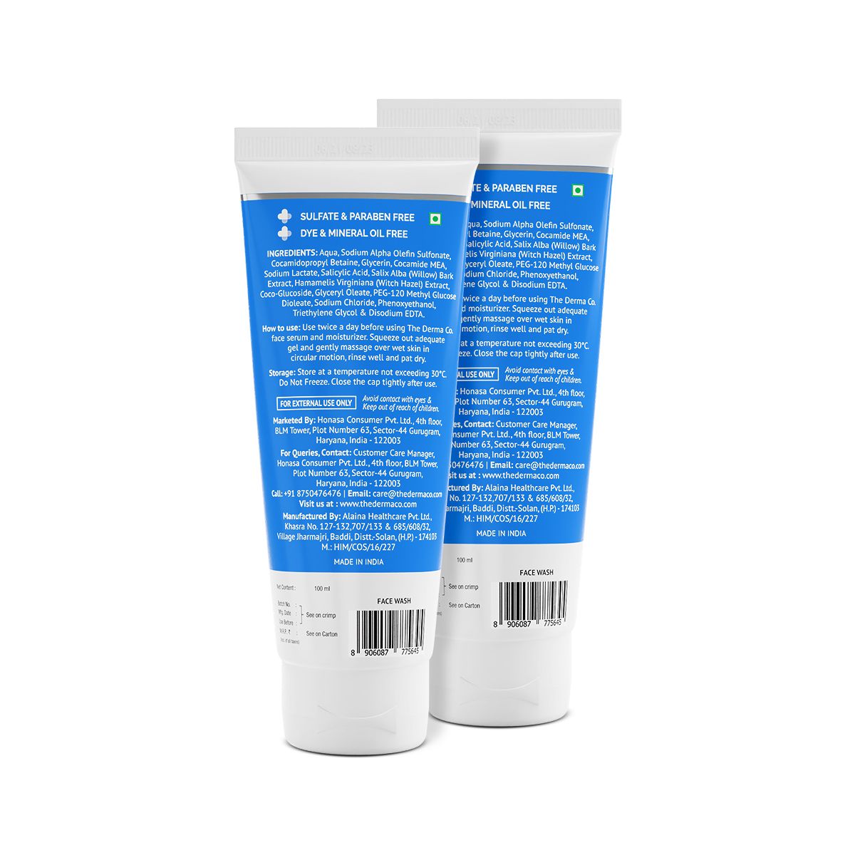 Derma Co 1% Salicylic Acid Gel Face Wash