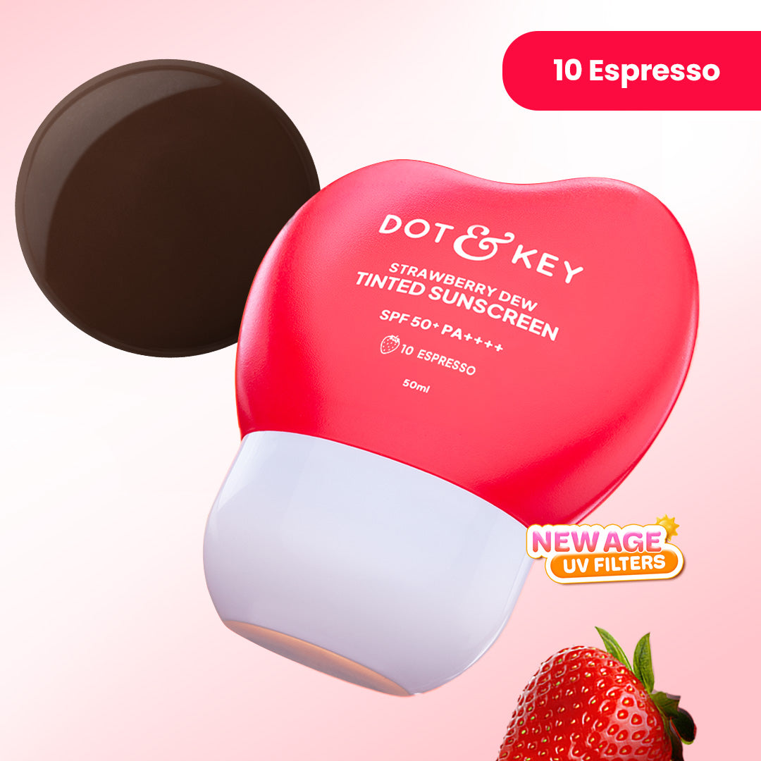 Dot & Key Strawberry Dew Tinted Sunscreen, In-Vivo Tested SPF 50+ PA++++