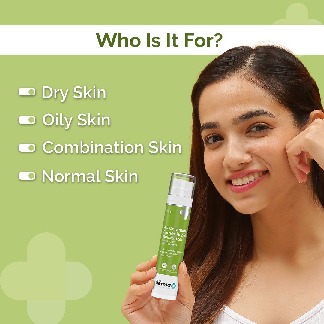 Derma Co 4% Ceramide Barrier Repair Moisturizer with Ceramide, Niacinamide, and Oxylance