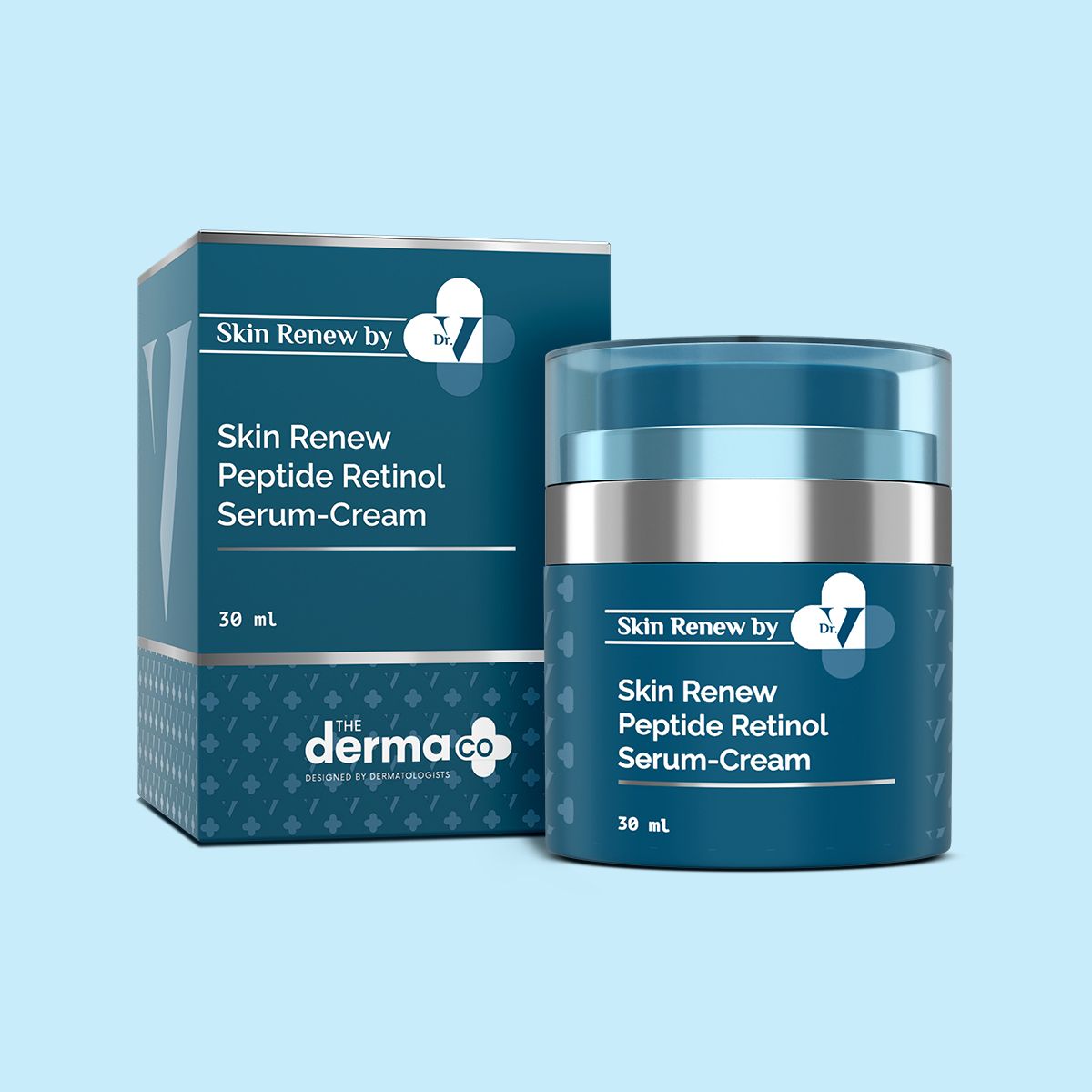 Derma Co X Dr V Skin Renew Peptide Retinol Serum-Cream with Peptide & Retinol - 30ml