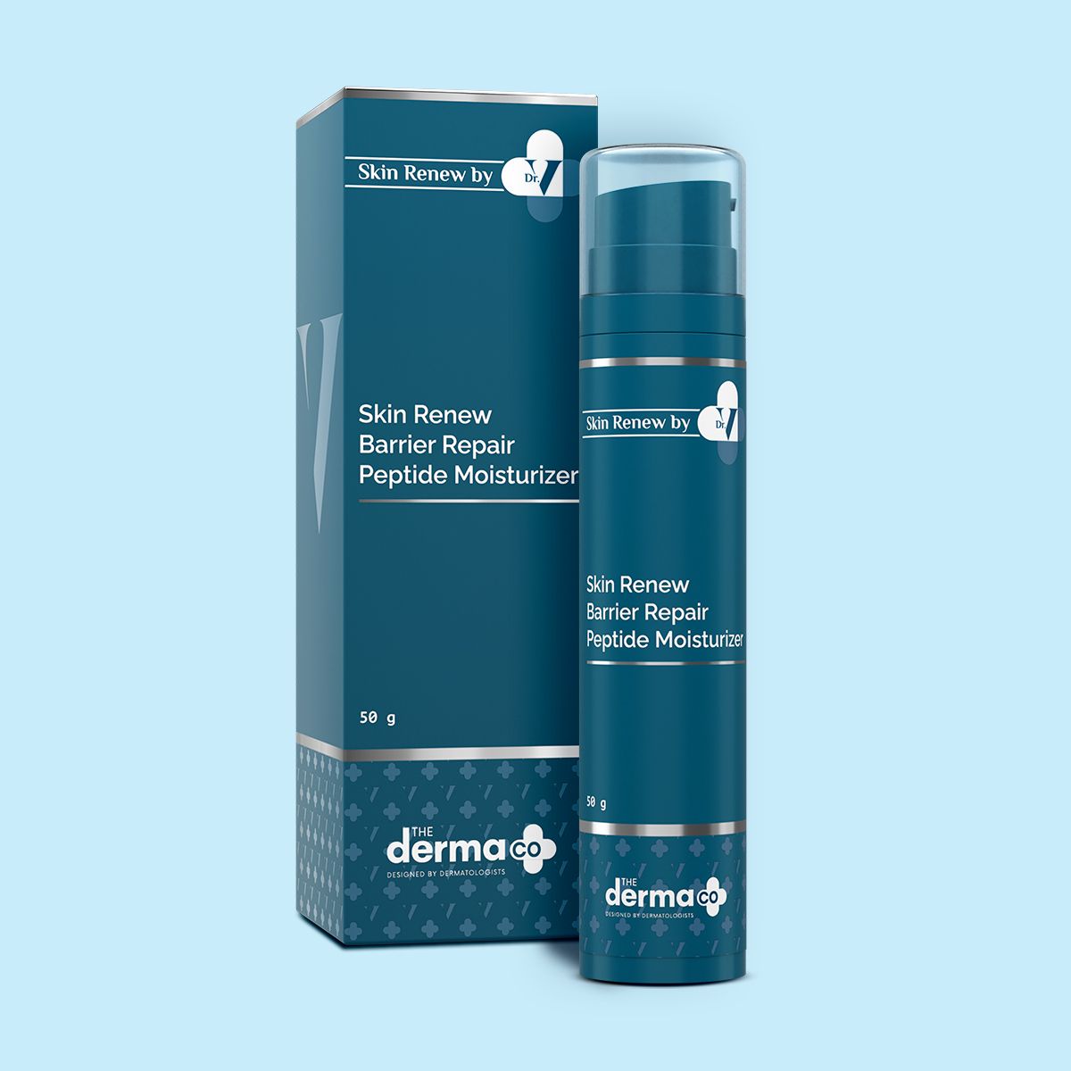 Derma Co X Dr V Skin Renew Barrier Repair Peptide Moisturizer with Peptide & Vitamin C - 50g