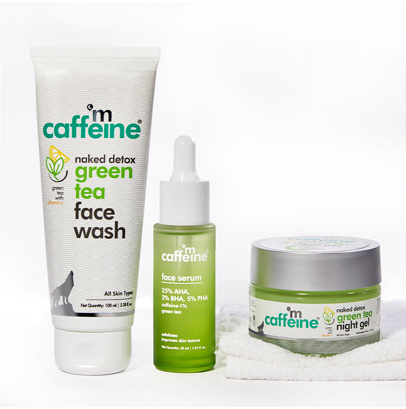 mCaffeine Green Tea Peel Routine-Facial at Home