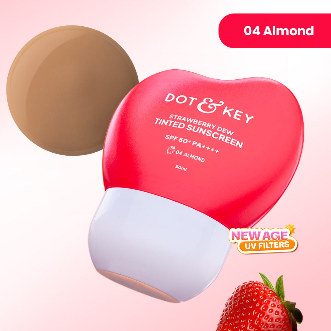 Dot & Key Strawberry Dew Tinted Sunscreen, In-Vivo Tested SPF 50+ PA++++