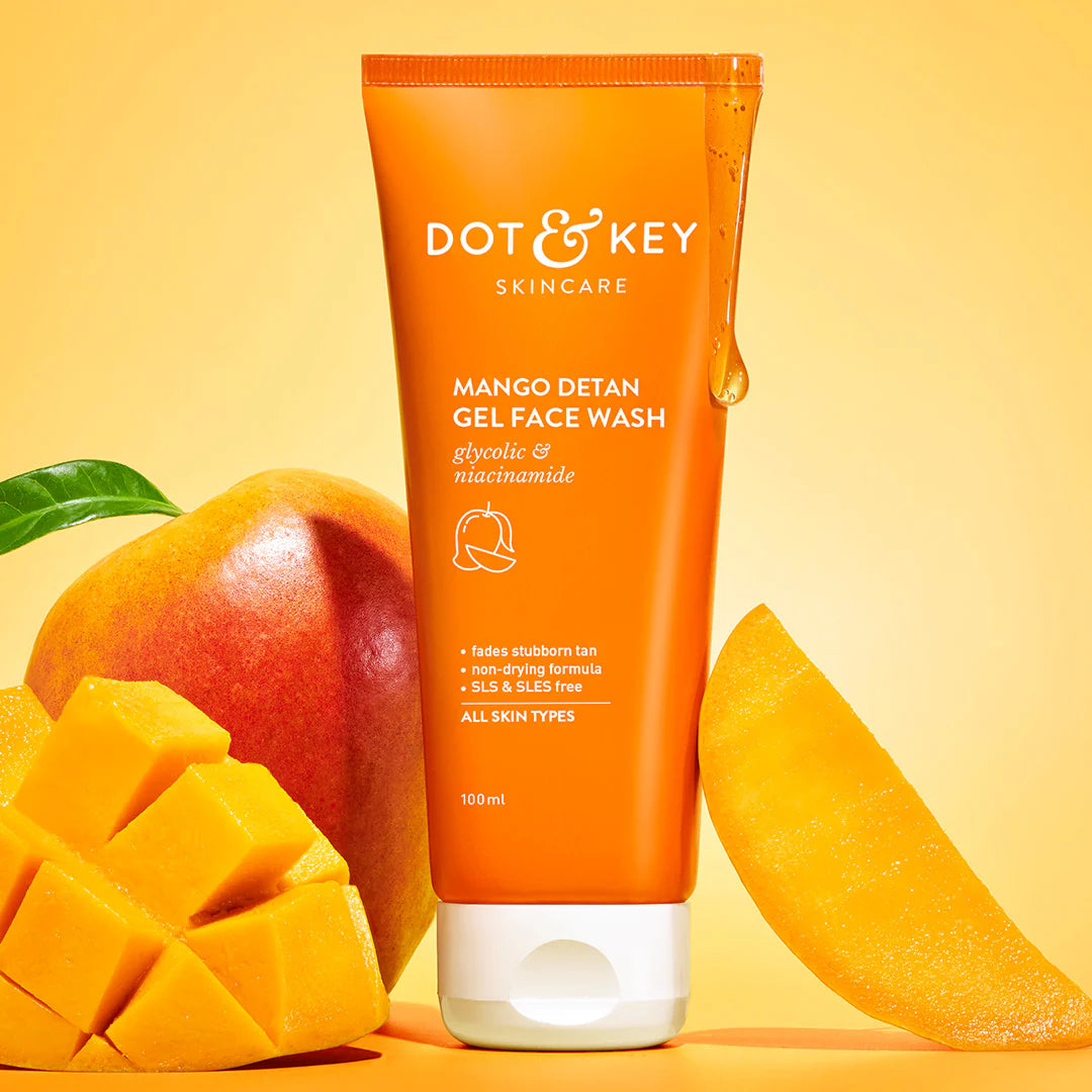 Dot & Key Mango detan face wash + detan clay mask