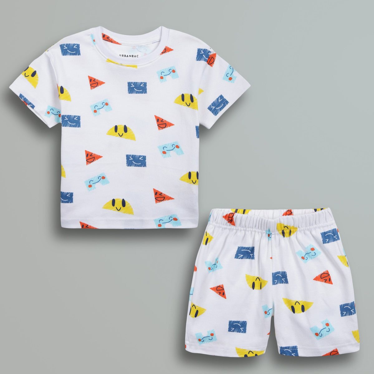 Urbanrac 100% Cotton Co-Ord Sets - Little Kids - Shapes