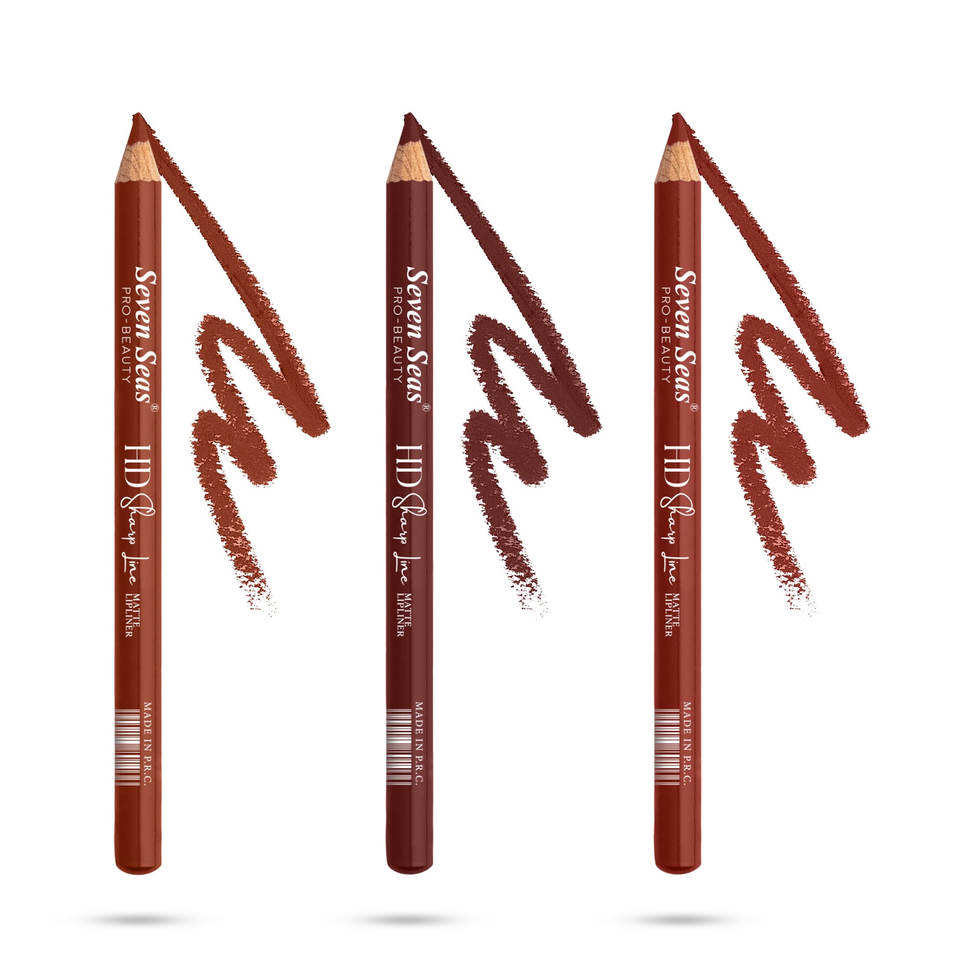 Seven Seas Shade-41223 - HD Sharp Line Lip Liner Pencil (Set of 3)