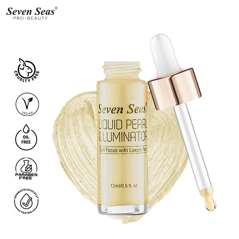 Seven Seas SS-483-Desert Gold-101 Liquid Pearl Illuminator Face Highlighter
