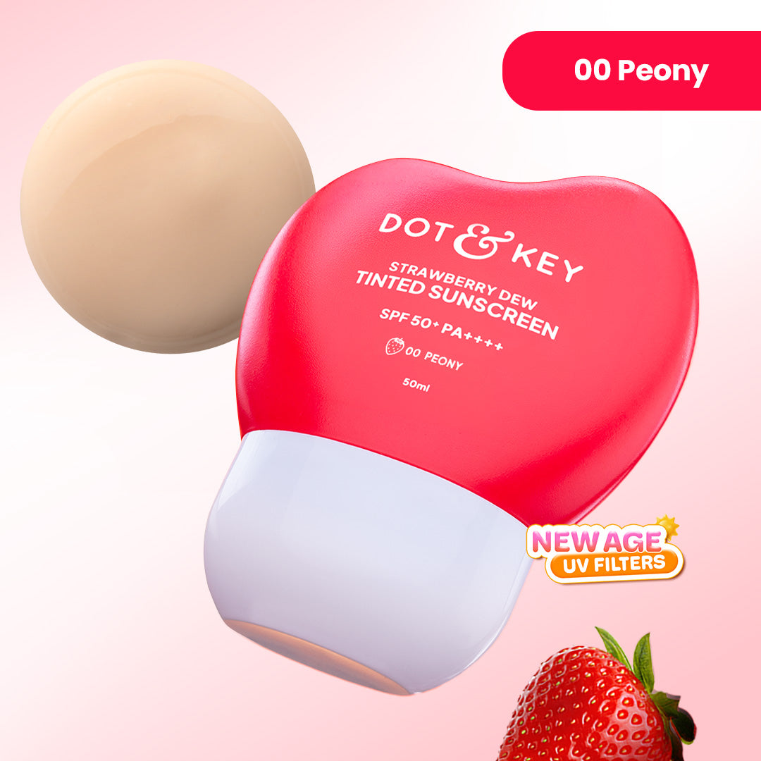 Dot & Key Strawberry Dew Tinted Sunscreen, In-Vivo Tested SPF 50+ PA++++