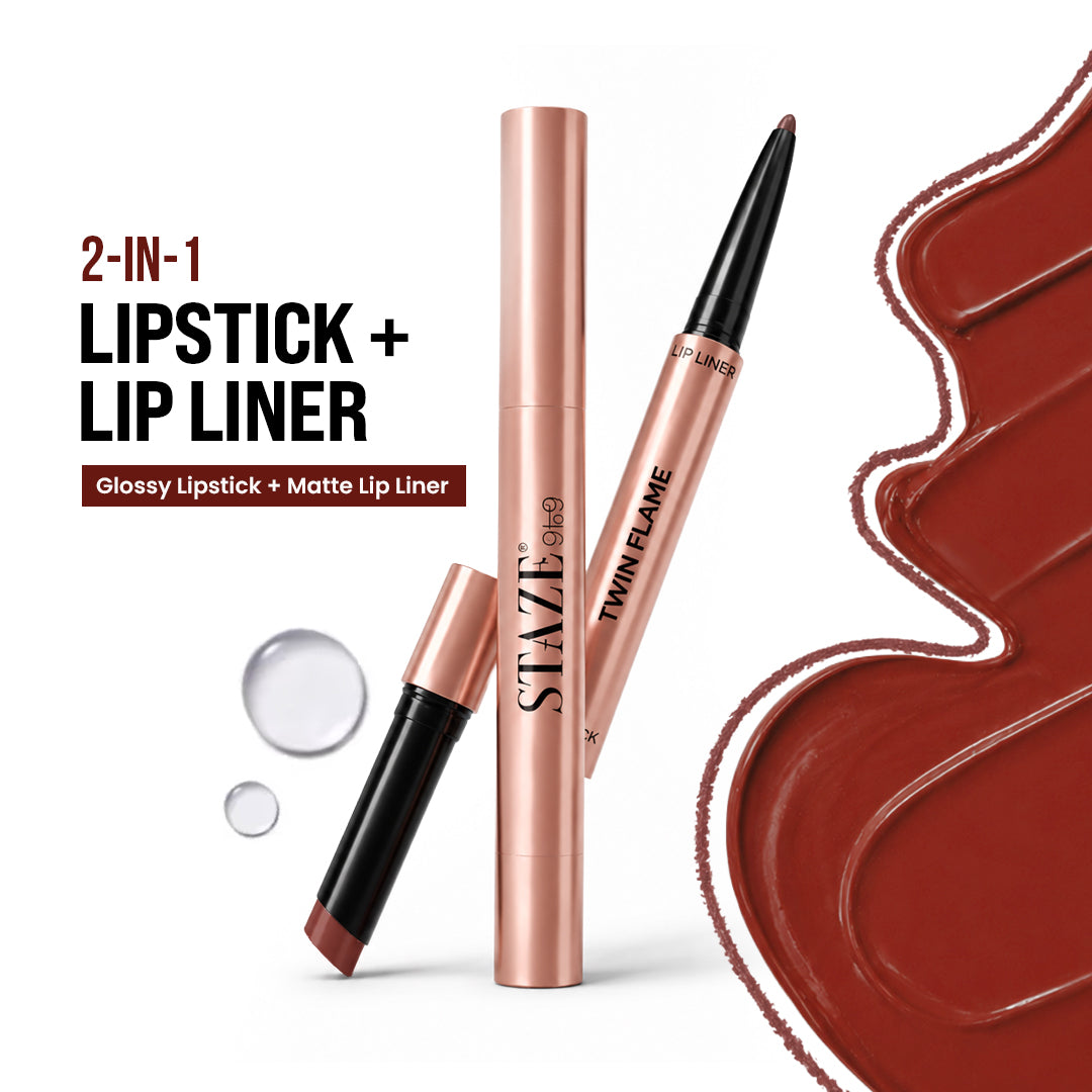 Staze Twin Flame 2in1 Lipstick + Lip Liner