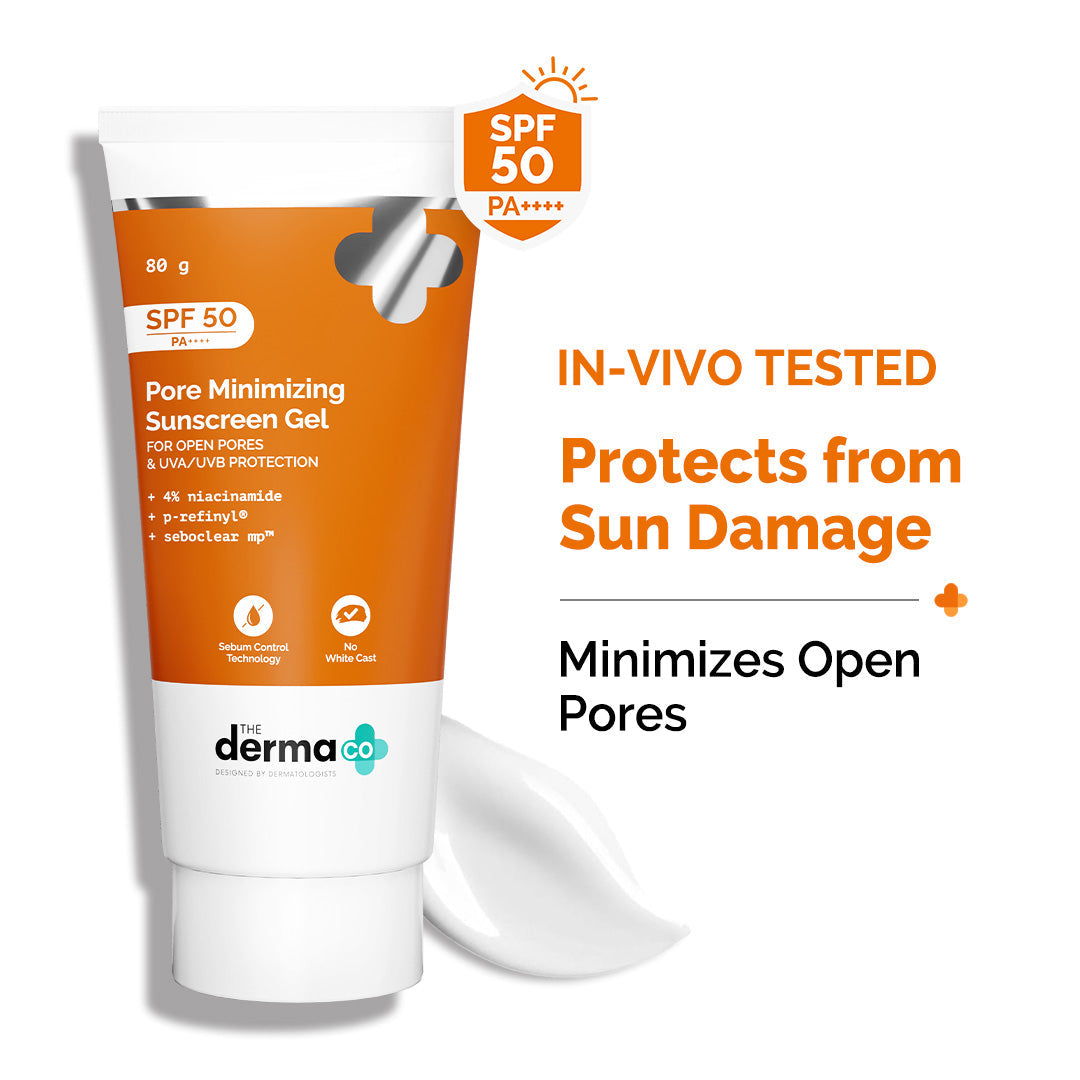 Derma Co Pore Minimizing Sunscreen Gel SPF 50 PA+++