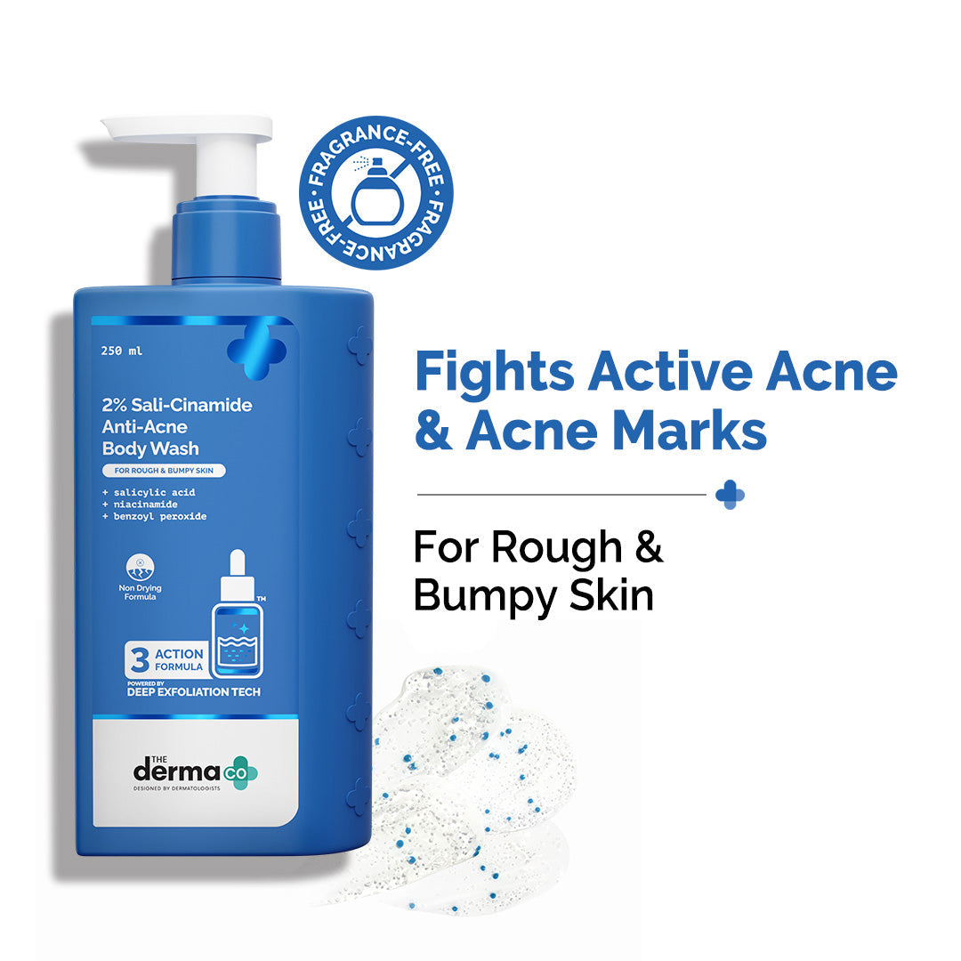 Derma Co 2% Sali-Cinamide Anti-Acne Body Wash - 250ml
