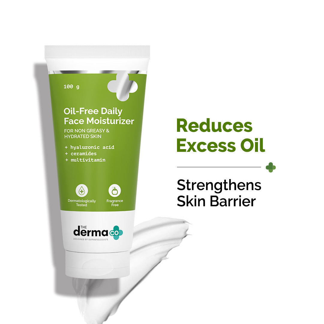 Derma Co Oil-Free Daily Face Moisturizer With Hyaluronic Acid, Ceramides & Multivitamins
