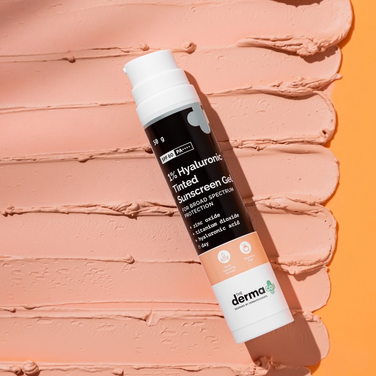 Derma Co 1% Hyaluronic Tinted Sunscreen Gel with SPF 60 & PA++++