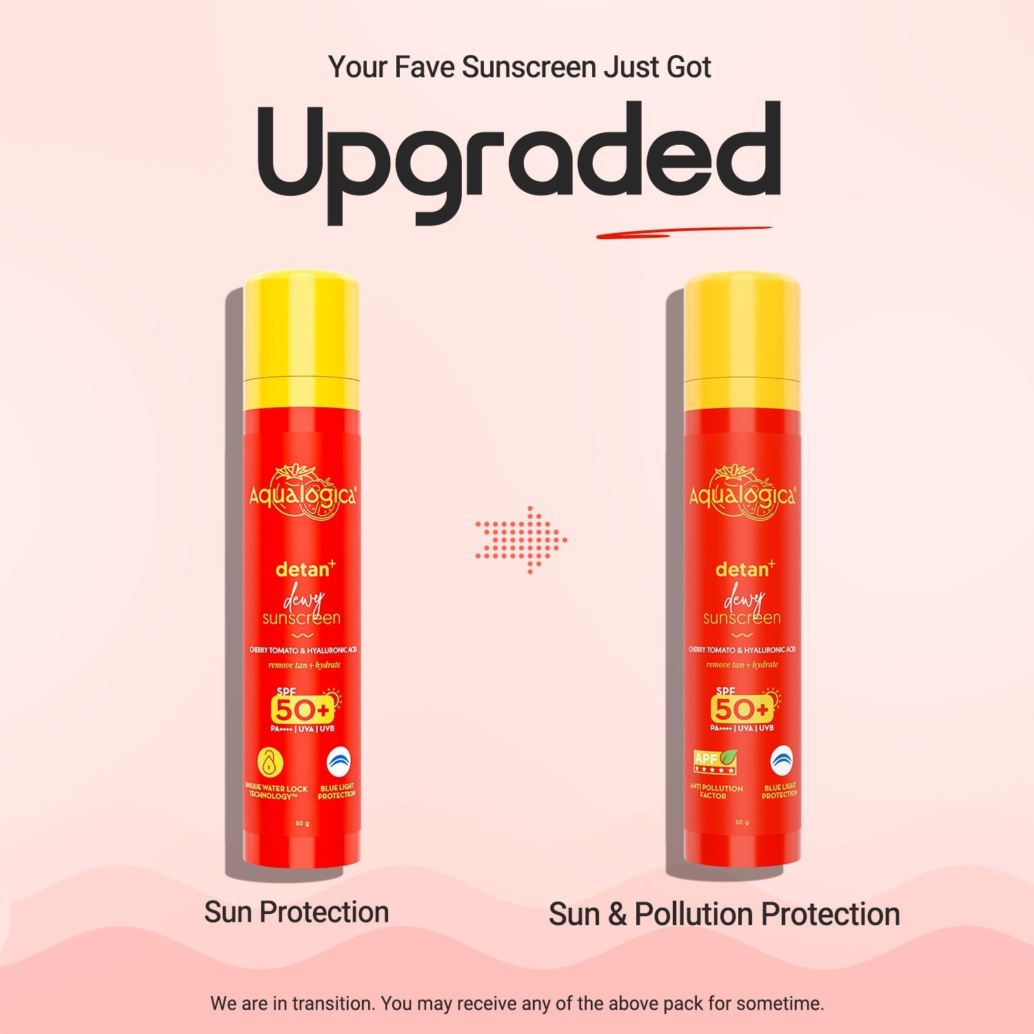 Aqualogica Detan+ Dewy Gel Sunscreen Spf 50+ Pa++++