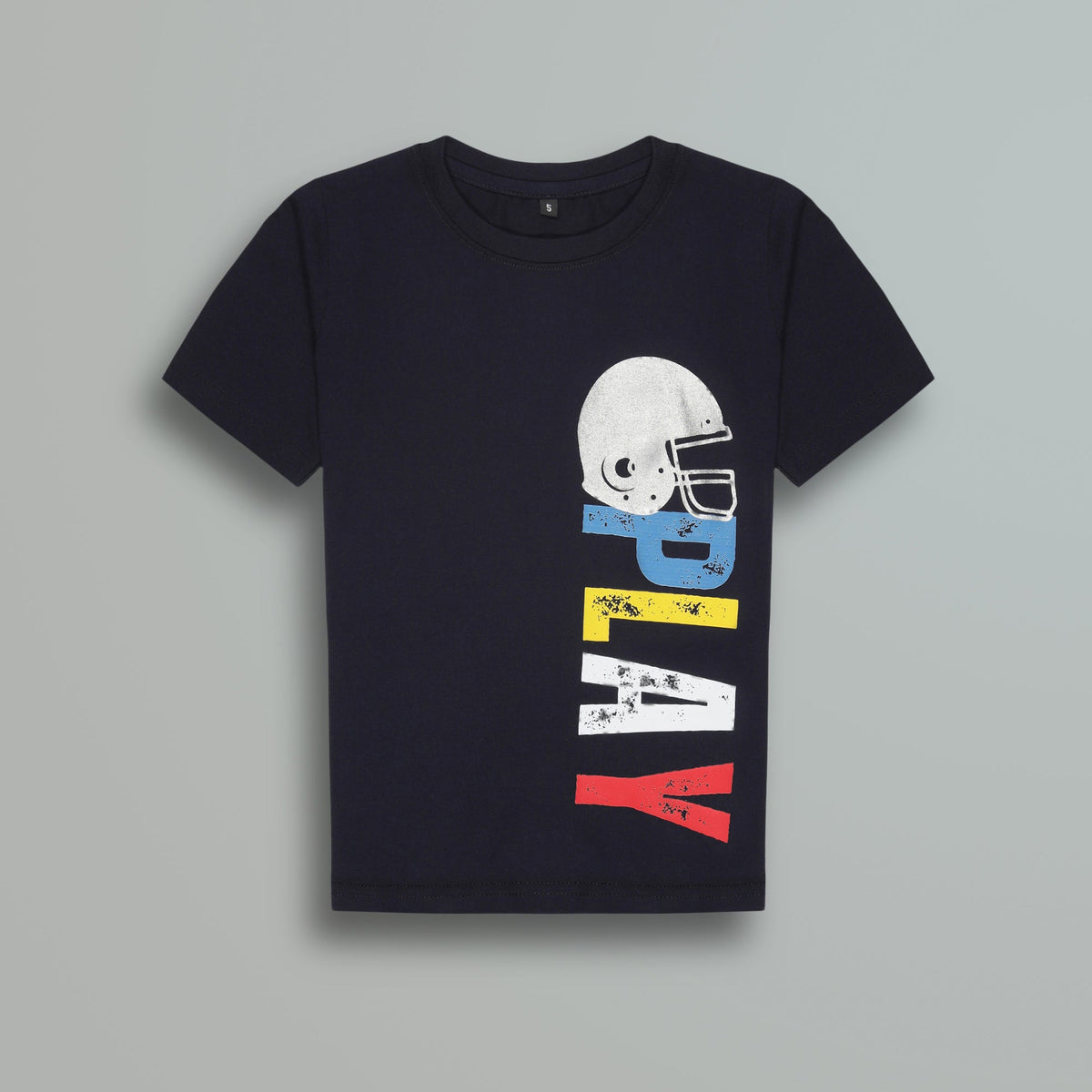 Urbanrac Navy Blue Play Print Boys T-Shirt