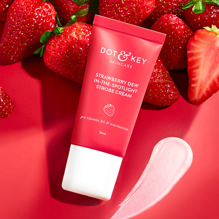 Dot & Key Strobe Cream (Moisturizer + Highlighter) - Strawberry - Pearl Pink