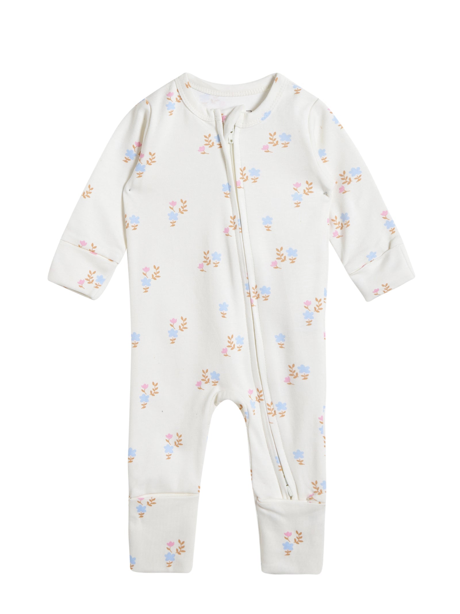 Urbanrac GOTS Certified Organic Cotton Sleepwear for Babies - Floral Print