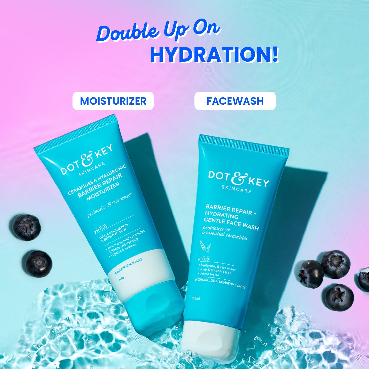 Dot & Key Hydrating Barrier Repair Duo - 200ml