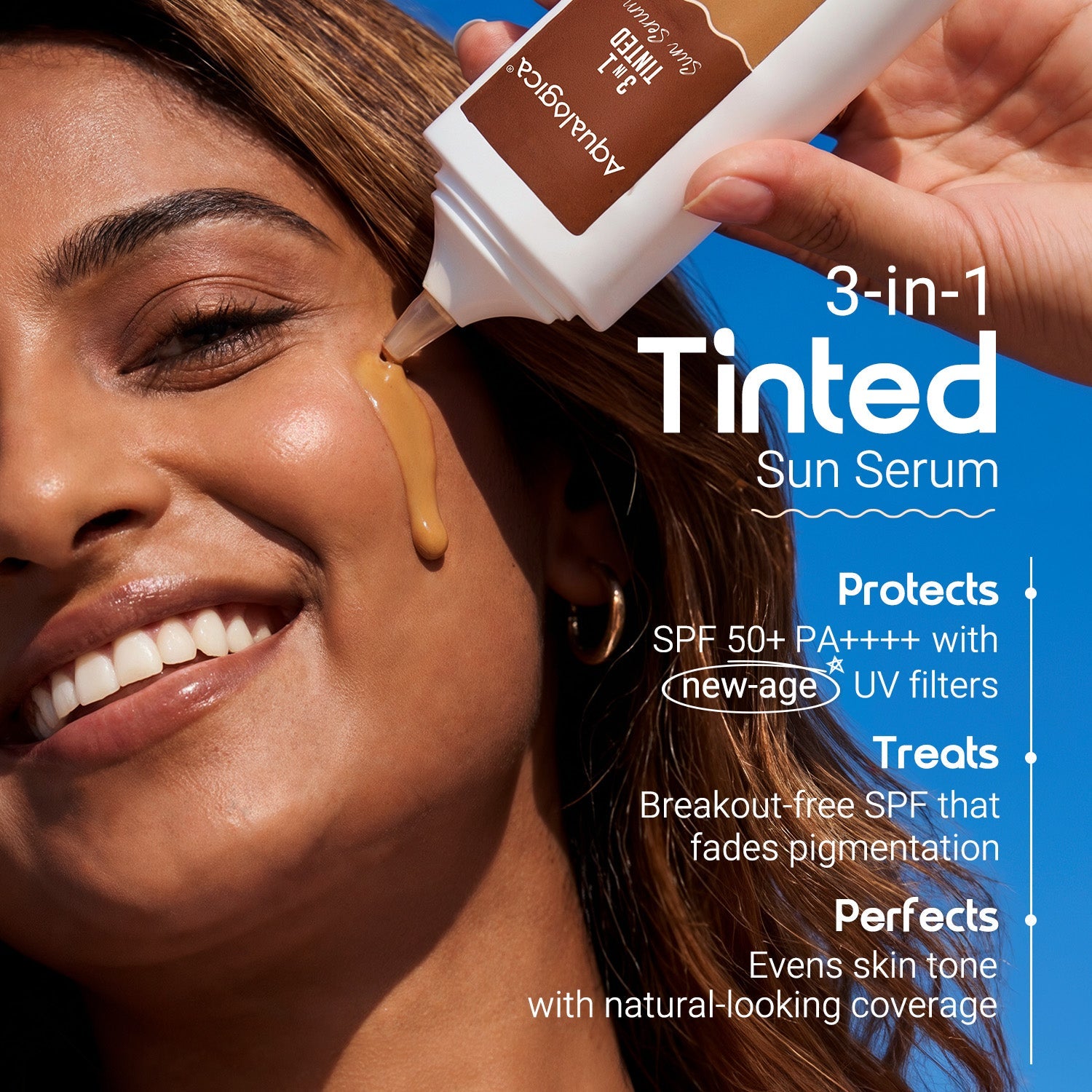 Aqualogica 3-In-1 Tinted Sun Serum - 50g