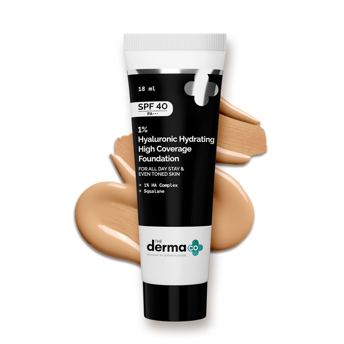 Derma Co 1% Hyaluronic Hydrating High Coverage Foundation - 18ml