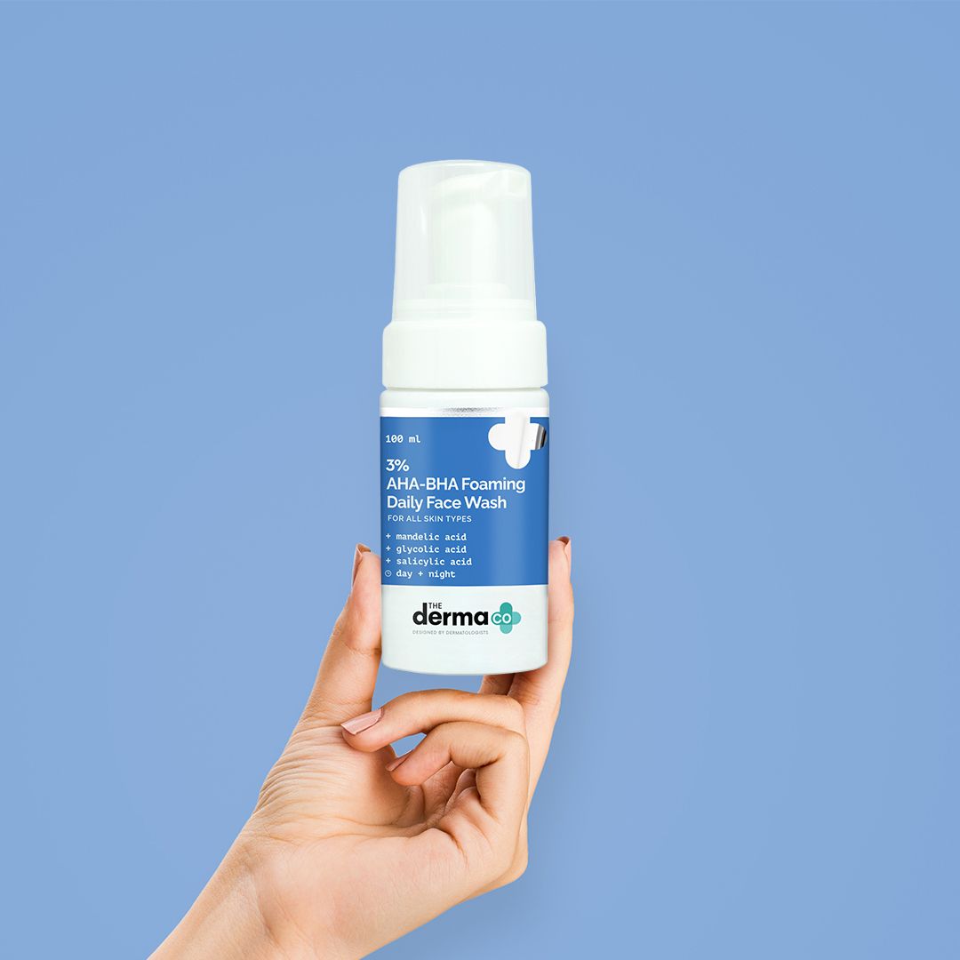 Derma Co 3% AHA+BHA Foaming Daily Face Wash - 100ml